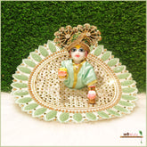 Blended Thread Sitara Work Sea Green Poshak